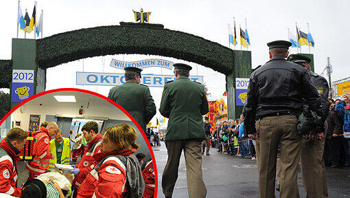 Ein unbekannter Zeuge brachte den 33-Jährigen sofort zum Wiesn-Rettungsdienst. (Archivbild) Ein unbekannter Zeuge brachte den 33-Jährigen sofort zum Wiesn-Rettungsdienst. (Archivbild)