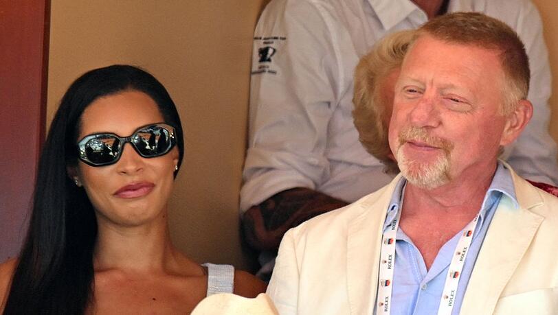 Lilian de Carvalho Monteiro und Boris Becker verfolgten das Tennis-Match in Monte Carlo Seite an Seite.