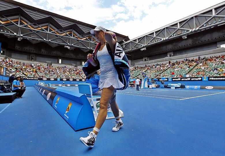 Abgang: Sabine Lisicki scheiterte in der Höllenhitze von Melbourne.