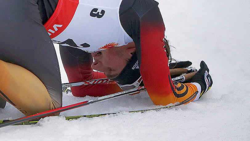 Sogar Rang fünf schien am Samstag am Holmenkollen möglich, dann jedoch verließen Jonas Dobler die Kräfte. Sogar Rang fünf schien am Samstag am Holmenkollen möglich, dann jedoch verließen Jonas Dobler die Kräfte.