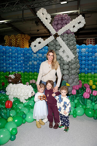 Miriam Rehbein mit ihren Kindern.