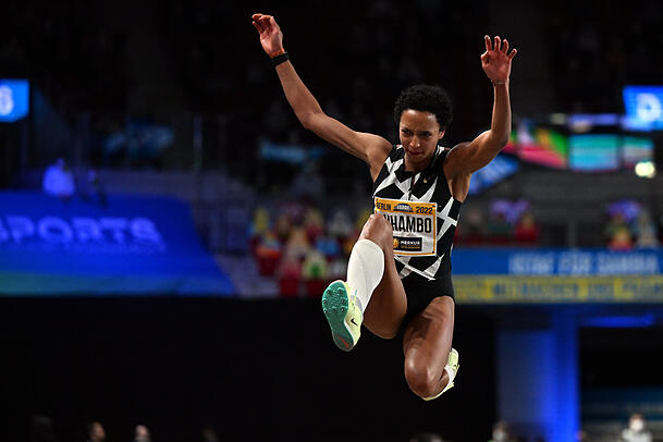 Star des Sportfests: Weitsprung-Olympiasiegerin Malaika Mihambo. Star des Sportfests: Weitsprung-Olympiasiegerin Malaika Mihambo.