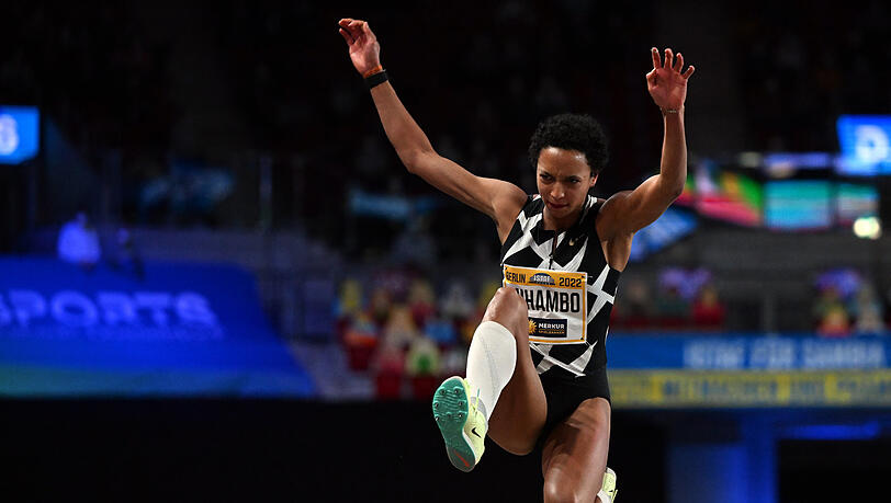 Star des Sportfests: Weitsprung-Olympiasiegerin Malaika Mihambo. Star des Sportfests: Weitsprung-Olympiasiegerin Malaika Mihambo.