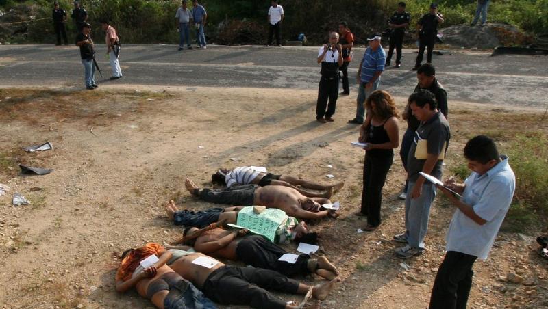 Im gnadenlosen Krieg zwischen rivalisierenden Drogenbanden werden in Mexiko jeden Tag Mordopfer entdeckt (Archivfoto vom 22.10.2010) Im gnadenlosen Krieg zwischen rivalisierenden Drogenbanden werden in Mexiko jeden Tag Mordopfer entdeckt (Archivfoto vom 22.10.2010)