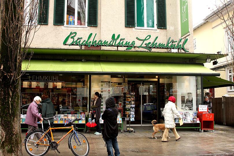 Die Buchhandlung Lehmkuhl in Schwabing.