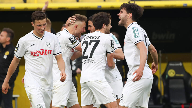 Der SC Verl hat sich bei Borussia Dortmund durchgesetzt.