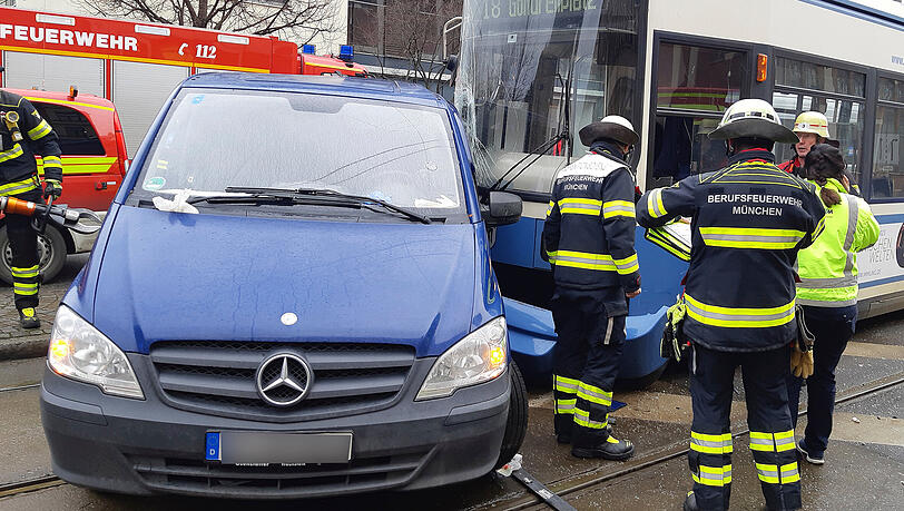 Ein Bild vom Unfallort in der Landsberger Straße.