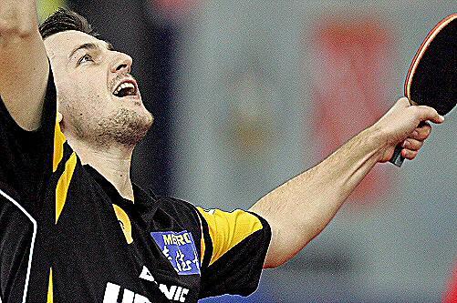 Das war der Pokal für den Einzeltitel: Timo Boll.