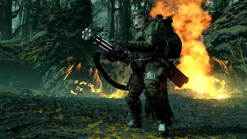 Ein Bild zur neuen Premium-Kriegsanleihe "Python-Kommandos" in "Helldivers II". Ein Bild zur neuen Premium-Kriegsanleihe "Python-Kommandos" in "Helldivers II".