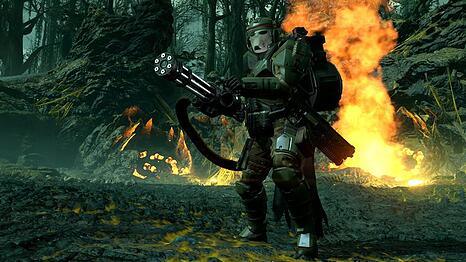 Ein Bild zur neuen Premium-Kriegsanleihe "Python-Kommandos" in "Helldivers II".