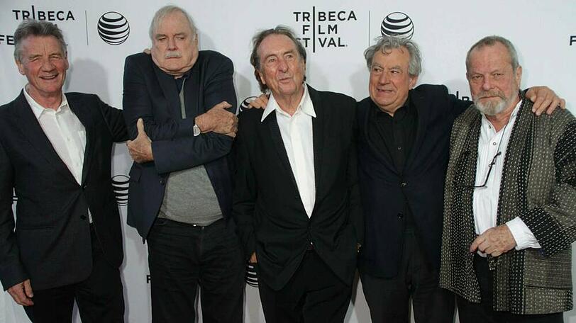 Einer der letzten gemeinsamen Auftritte mit dem nun verstorbenen Terry Jones: die "Monty Pythons" 2015 beim Tribeca Film Festival.