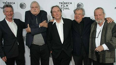 Einer der letzten gemeinsamen Auftritte mit dem nun verstorbenen Terry Jones: die "Monty Pythons" 2015 beim Tribeca Film Festival.