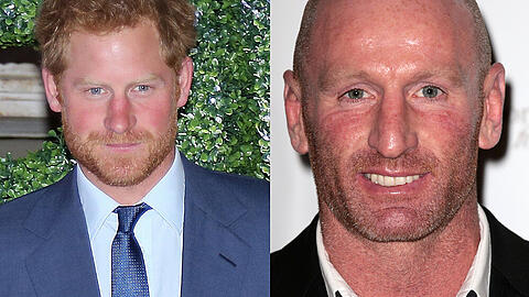 Prinz Harry (l.) hat sich in einem Instagram-Post an Gareth Thomas gewandt