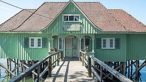 Das Badehaus in Lindau-Aeschach.