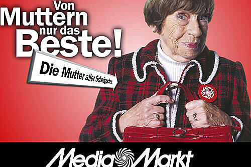 Werbekampagne des Elektro-Marktes Media Markt.