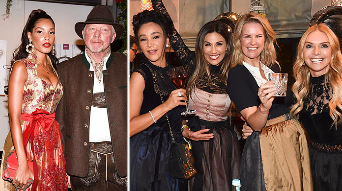 Boris Becker kam mit Freundin Lilian – Verona Pooth feierte mit Promi-Freundinnen...