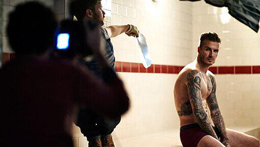 David Beckham in sexy Bademode. David Beckham in sexy Bademode.