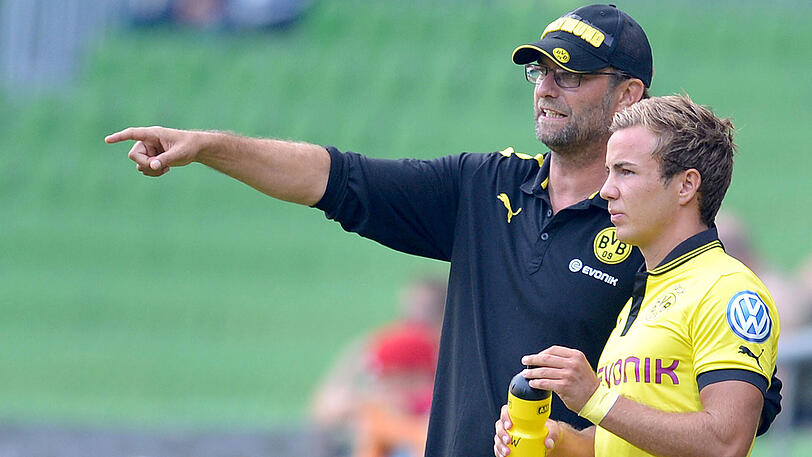 Unter dem damaligen Dortmund-Trainer Jürgen Klopp hat sich Mario Götze schnell entwickelt.