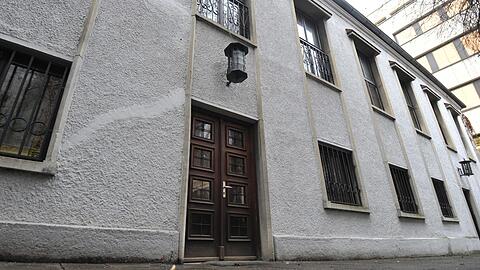 Fassade der alten Münchner Synagoge in der Reichenbachstraße.
