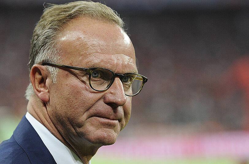 Not amused: Karl-Heinz Rummenigge hat gegen die Berichterstattung in den deutschen Medien zu den Transfers des FC Bayern gewettert.