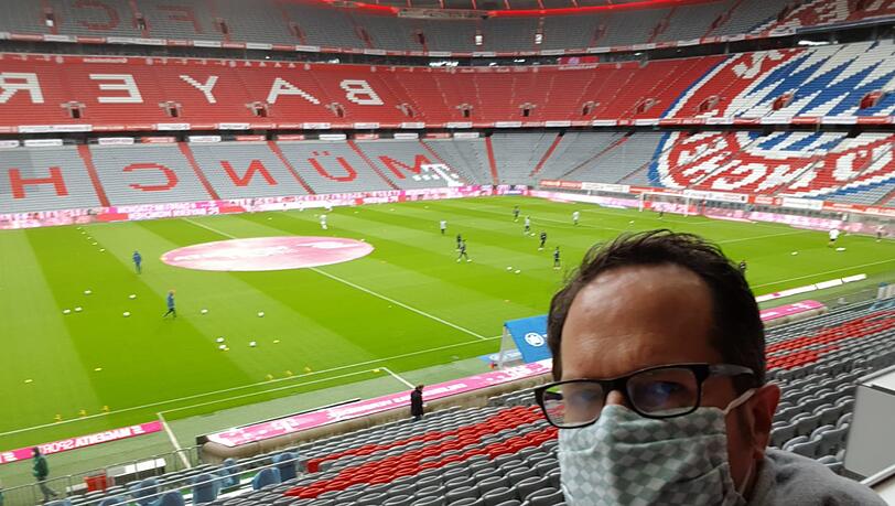 Unser AZ-Reporter ist bereit für das Spiel der Bayern in der Allianz Arena. Unser AZ-Reporter ist bereit für das Spiel der Bayern in der Allianz Arena.