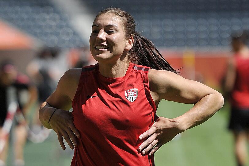 Hope Solo, die Torhüterin der amerikanischen Fußball-Nationalmannschaft.