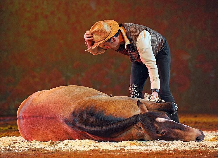 Die Show "Apassionata" verknüpft internationale Reitkunst mit Ballett und Musik.