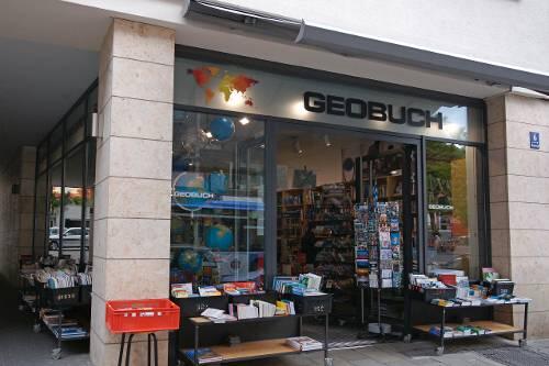 Geobuch am Viktualienmarkt.
