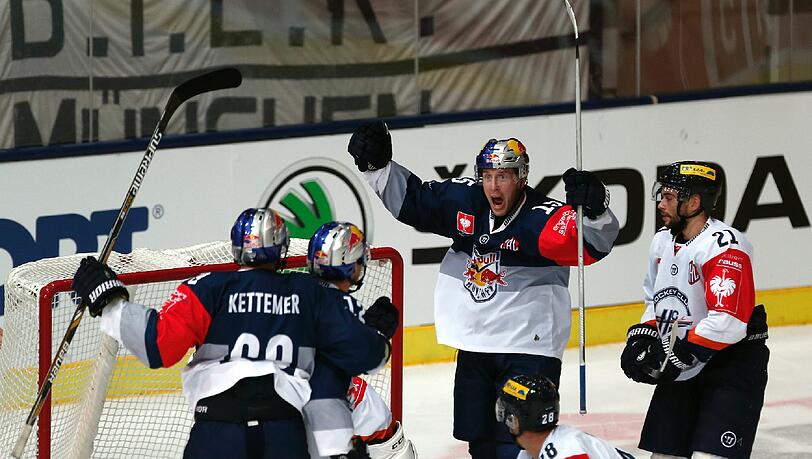Der EHC Red Bull München besiegt Kosice mit 1:0. Der EHC Red Bull München besiegt Kosice mit 1:0.