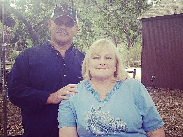 Debbie Rowe mit ihrem Verlobten Marc Schaffel