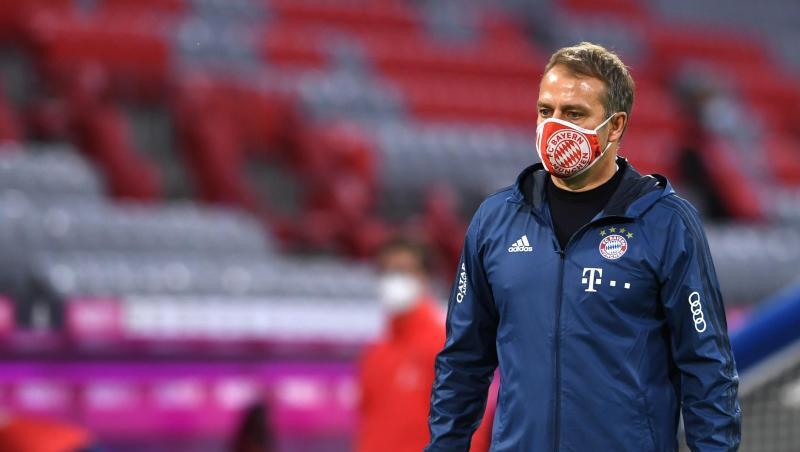 Will mit den Bayern auch in Mönchengladbach gewinnen: Münchens Trainer Hansi Flick. Will mit den Bayern auch in Mönchengladbach gewinnen: Münchens Trainer Hansi Flick.