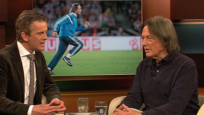 Hans-Wilhelm Wohlfahrt in der ZDF-Talkshow mit Markus Lanz (links).