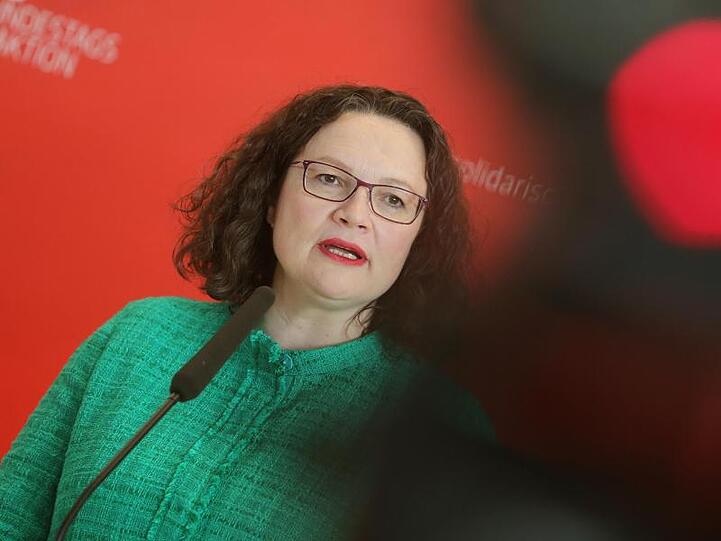 Andrea Nahles ist Partei- und Fraktionschefin der Sozialdemokraten.