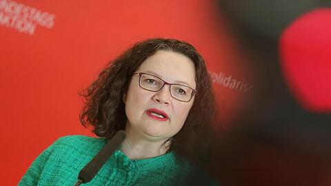 Andrea Nahles ist Partei- und Fraktionschefin der Sozialdemokraten.