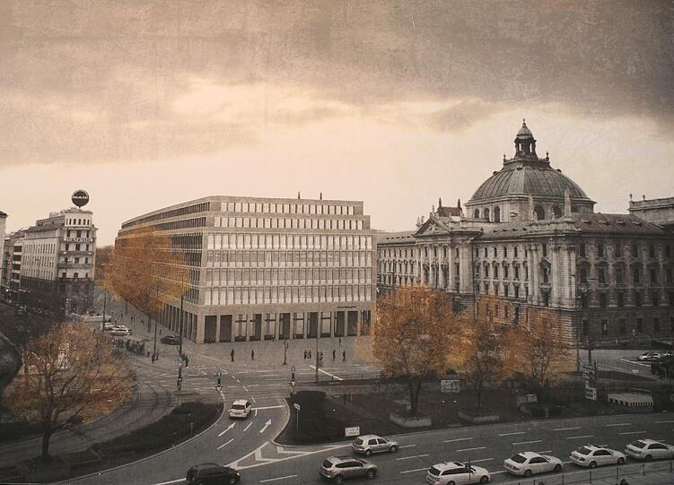 Dritter Preis für die Münchner Christine Hans und Lukas Rinne: Vorbild war das Grands Magasins du Louvre, ein Kaufhaus in Paris.