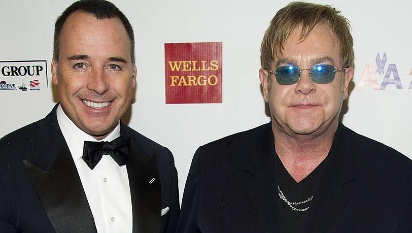 Elton John (r.) an der Seite von Ehemann David Furnish Elton John (r.) an der Seite von Ehemann David Furnish