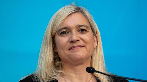 Melanie Huml (CSU), Gesundheitsministerin von Bayern, spricht bei einer Pressekonferenz. Foto: Sven Hoppe/dpa/Archivbild