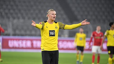 Doppelpack und trotzdem sauer: Dortmunds Erling Haaland.