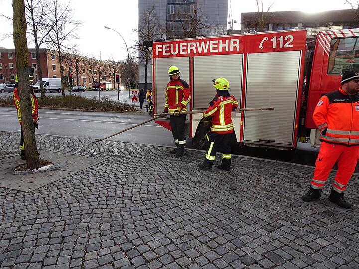 Die Straße Am Alten Viehmarkt war gesperrt.