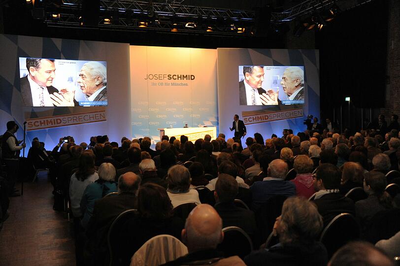 Seppi Schmid und Horst Seehofer in der Freiheizhalle. Die Bilder vom Abend...