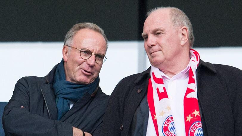 Die Bayern-Bosse Karl-Heinz Rummenigge und Uli Hoeneß dürfen sich über einen warmen Geldregen freuen.