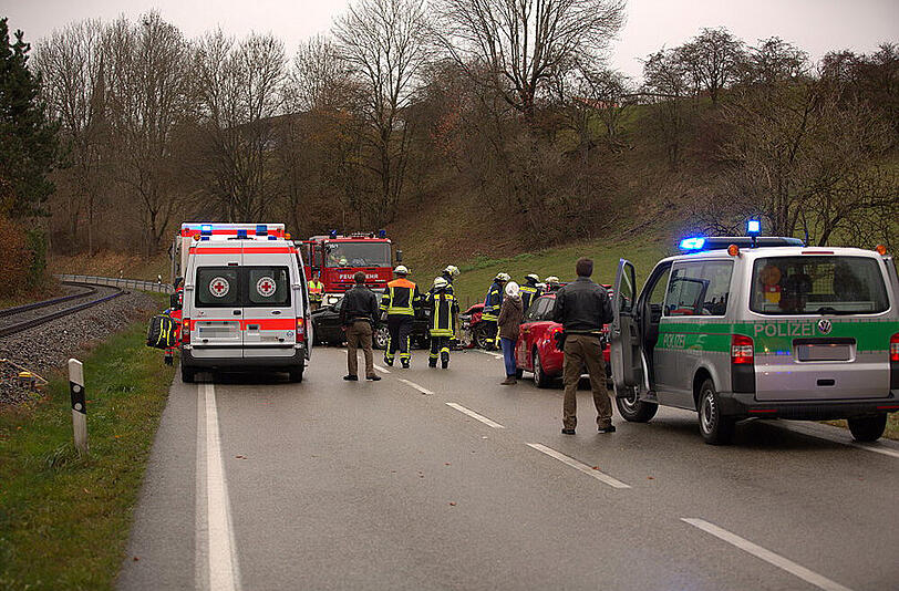 Die Bilder vom Unfall in Traunstein.