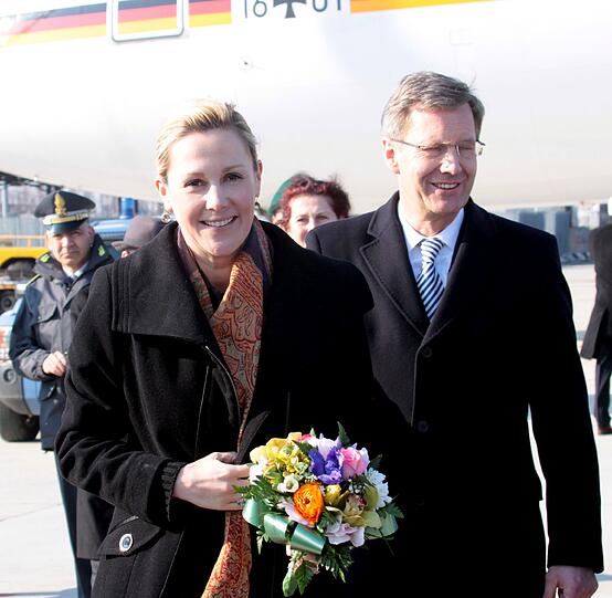 Wulff bei seinem Besuch in Italien - die Bilder