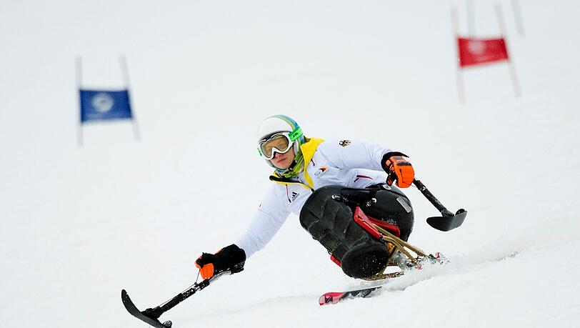 Anna Schaffelhuber beim Training in Sotschi. Anna Schaffelhuber beim Training in Sotschi.