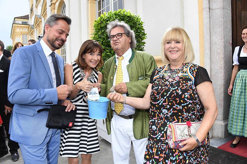 Michael Sporer, Sabine Sauer, Helmut Marktwort und Patricia Riekel