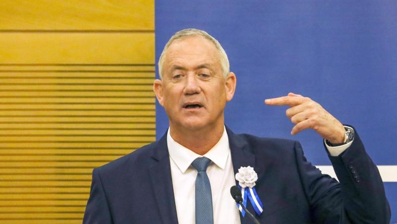 Benny Gantz, ehemaliger Militärchef und Vorsitzender der Blau-Weiß. Benny Gantz, ehemaliger Militärchef und Vorsitzender der Blau-Weiß.