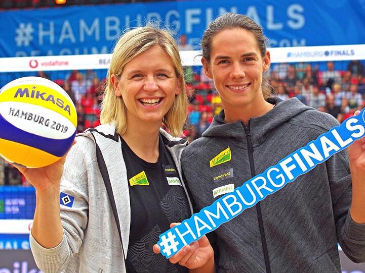 Holten 2016 Olympiagold: Laura Ludwig (l) und Kira Walkenhorst.