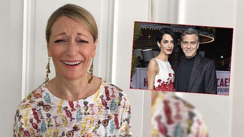 At its best: Monika Gruber klatscht über Clooneys Zwillinge