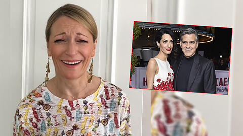 At its best: Monika Gruber klatscht über Clooneys Zwillinge