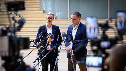 Die AfD wird vorerst vom Bundesamt f&uuml;r Verfassungsschutz weiter als rechtsextremistischer Verdachtsfall eingestuft. (Archivbild)